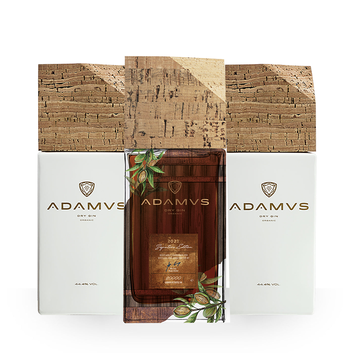 Adamus Pack of 2 Organic Dry Gin 70cl & 1 Signature Edition 2023 70cl